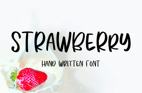 Strawberry Font Yuby 