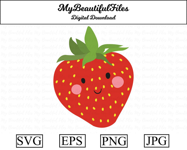 strawberry - fruit SVG MyBeautifulFiles 