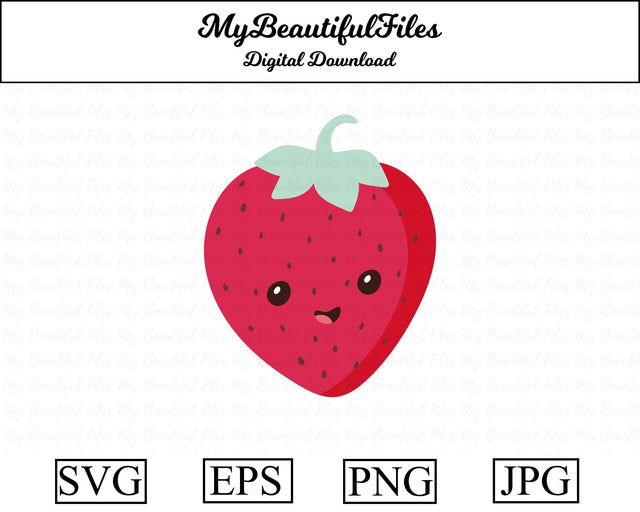 Strawberry - Fruit SVG MyBeautifulFiles 