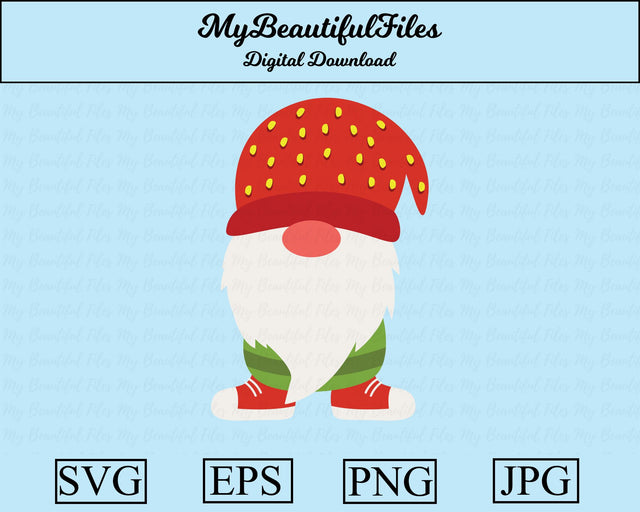 strawberry gnome SVG MyBeautifulFiles 
