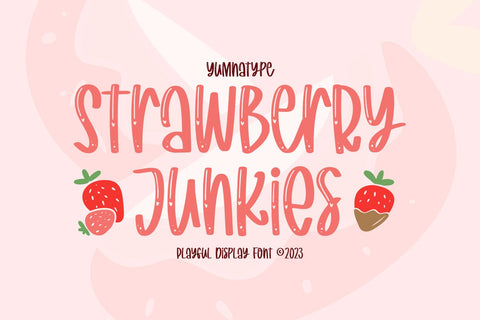 Strawberry Junkies Font yumnatype 