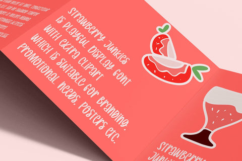 Strawberry Junkies Font yumnatype 