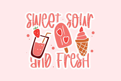 Strawberry Junkies Font yumnatype 
