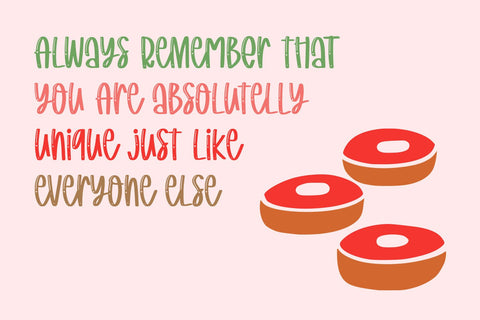 Strawberry Junkies Font yumnatype 