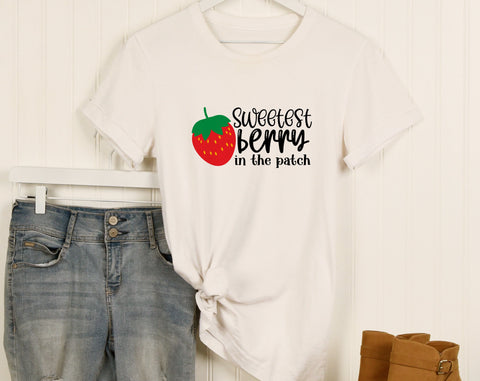 Strawberry Quotes SVG Bundle, 6 Designs, Strawberry Shirt SVG, Life Is Sweet SVG, Farm Fresh Strawberries SVG, Sweetest Berry In The Patch SVG SVG HappyDesignStudio 