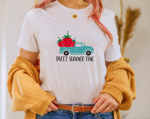 Strawberry Quotes SVG Bundle, 6 Designs, Strawberry Shirt SVG, Life Is Sweet SVG, Farm Fresh Strawberries SVG, Sweetest Berry In The Patch SVG SVG HappyDesignStudio 