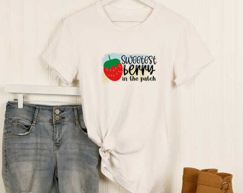 Strawberry Sublimation Designs Bundle, 6 Strawberry Quotes PNG Files, Farm Fresh Strawberries PNG, Sweetest Berry In The Patch PNG Sublimation HappyDesignStudio 
