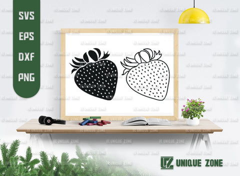 Strawberry SVG Bundle, Summer Fruit Svg, Fruit Svg, Strawberries Svg, Strawberry Clipart Svg, Strawberry Lover, Strawberry Fruit Svg, SVG Unique Zone 