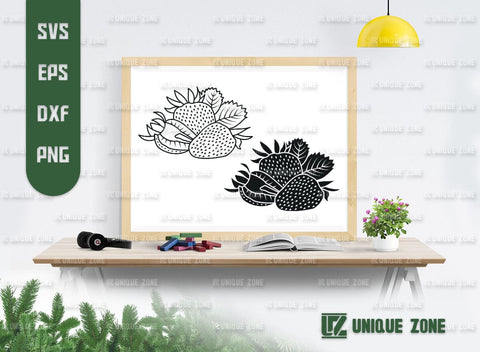 Strawberry SVG Bundle, Summer Fruit Svg, Fruit Svg, Strawberries Svg, Strawberry Clipart Svg, Strawberry Lover, Strawberry Fruit Svg, SVG Unique Zone 