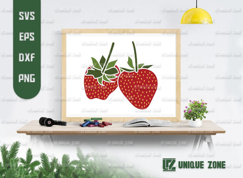 Strawberry SVG Bundle, Summer Fruit Svg, Fruit Svg, Strawberries Svg, Strawberry Clipart Svg, Strawberry Lover, Strawberry Fruit Svg, SVG Unique Zone 