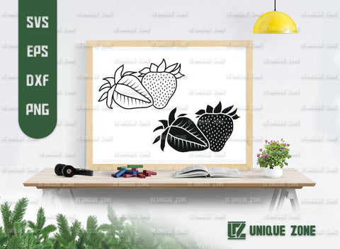 Strawberry SVG Bundle, Summer Fruit Svg, Fruit Svg, Strawberries Svg, Strawberry Clipart Svg, Strawberry Lover, Strawberry Fruit Svg, SVG Unique Zone 