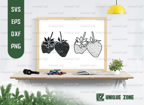 Strawberry SVG Bundle, Summer Fruit Svg, Fruit Svg, Strawberries Svg, Strawberry Clipart Svg, Strawberry Lover, Strawberry Fruit Svg, SVG Unique Zone 
