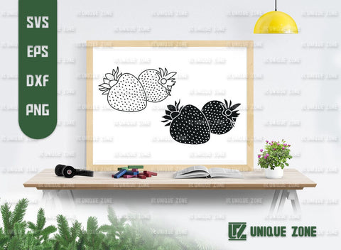 Strawberry SVG Bundle, Summer Fruit Svg, Fruit Svg, Strawberries Svg, Strawberry Clipart Svg, Strawberry Lover, Strawberry Fruit Svg, SVG Unique Zone 