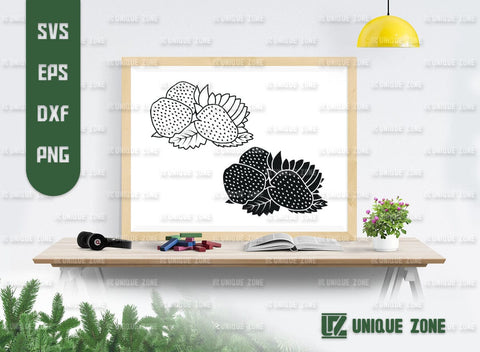 Strawberry SVG Bundle, Summer Fruit Svg, Fruit Svg, Strawberries Svg, Strawberry Clipart Svg, Strawberry Lover, Strawberry Fruit Svg, SVG Unique Zone 