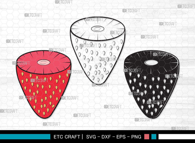 Strawberry SVG | Summer Svg | Fruit Svg | Berries Svg | Strawberry Clipart SVG ETC Craft 