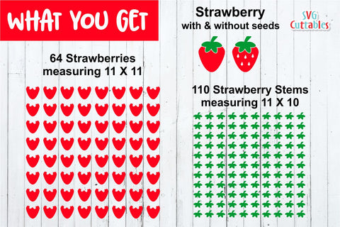 Strawberry SVG Svg Cuttables 
