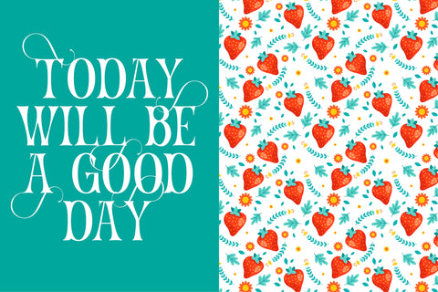 Strawberry - Swashes and Alternates Font FontDuo 