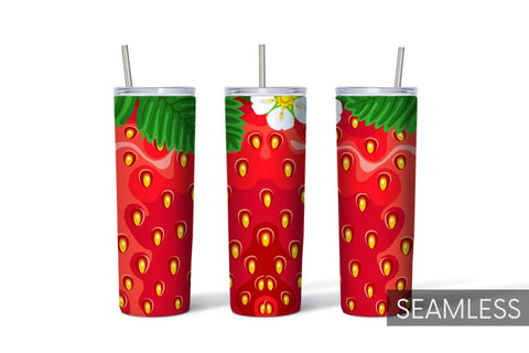 Strawberry Tumbler Sublimation Sublimation SvgOcean 