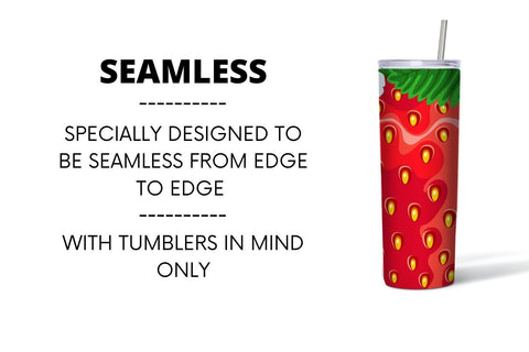 Strawberry Tumbler Sublimation Sublimation SvgOcean 
