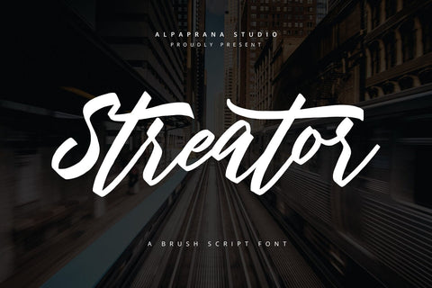Streator - Modern Script Font Font Alpaprana Studio 