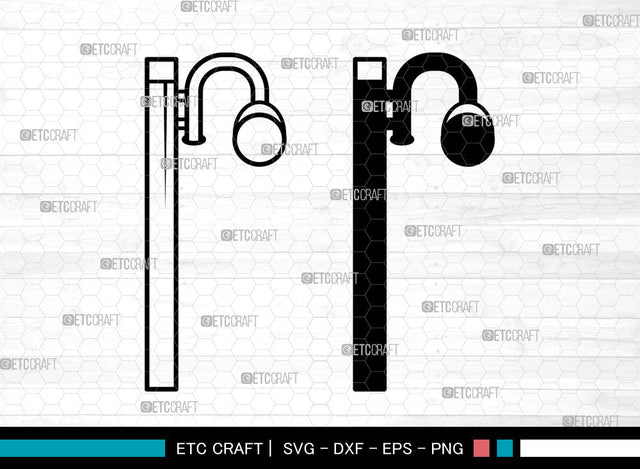 Street Light SVG, Lamp Svg, Street Lamp Svg, Street Lamp Icon Svg, Street Lantern Svg, Street Light SVG ETC Craft 