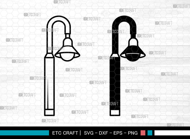 Street Light SVG, Lamp Svg, Street Lamp Svg, Street Lamp Icon Svg, Street Lantern Svg, Street Light SVG ETC Craft 