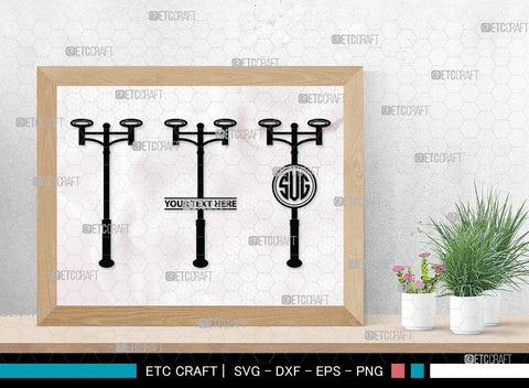 Street Lights Monogram, Street Lights Silhouette, Street Lights SVG Cut Files, Road Lights, Street Lantern Svg, Street Lamp Silhouette Svg, SB00092 SVG ETC Craft 