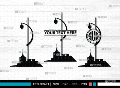 Street Lights Monogram, Street Lights Silhouette, Street Lights SVG Cut Files, Road Lights, Street Lantern Svg, Street Lamp Silhouette Svg, SB00092 SVG ETC Craft 
