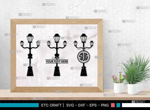 Street Lights Monogram, Street Lights Silhouette, Street Lights SVG Cut Files, Road Lights, Street Lantern Svg, Street Lamp Silhouette Svg, SB00092 SVG ETC Craft 