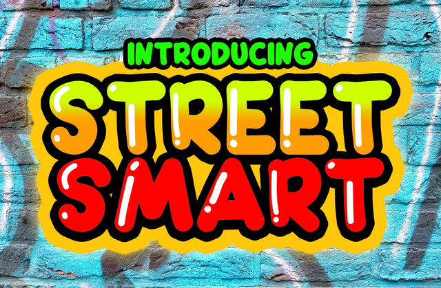 Street Smart - Fun Graffiti Font Font Yuby 