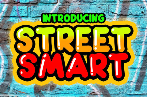 Street Smart - Fun Graffiti Font Font Yuby 