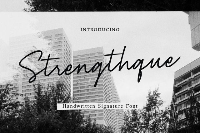 Strenghtque Font Allouse.Studio 