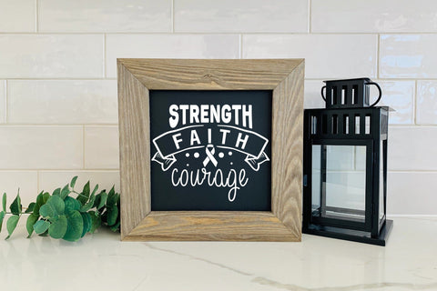 Strength Faith Courage | Breast Cancer SVG SVG CraftLabSVG 