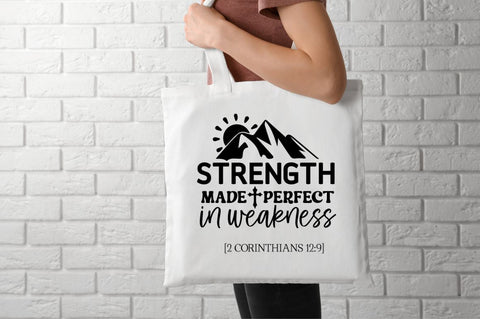Strength made perfect in weakness 2 corinthians 12:9 SVG SVG DESIGNISTIC 