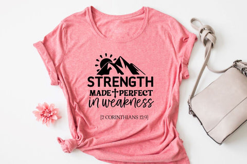 Strength made perfect in weakness 2 corinthians 12:9 SVG SVG DESIGNISTIC 
