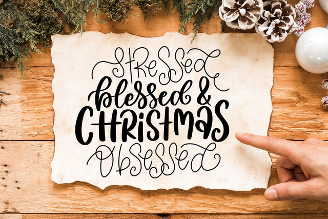 Stressed Blessed And Christmas Obsessed SVG SVG dapiyupi store 