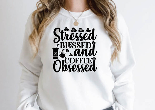 stressed blessed and coffee obsessed SVG Design SVG farhad farhad 