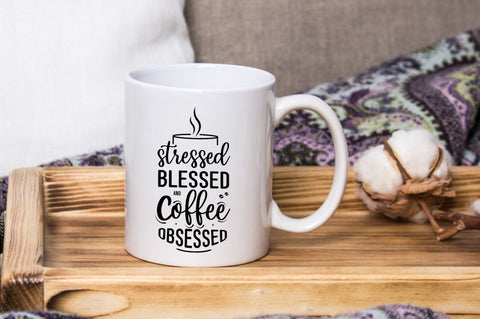 Stressed Blessed and Coffee SVG SVG futivesvg 