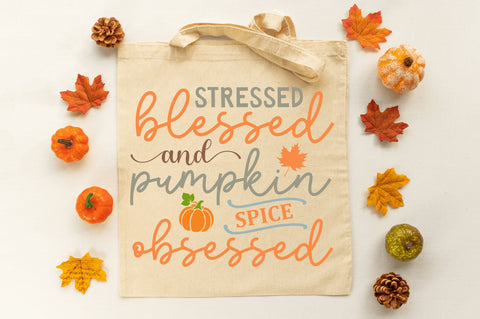 Stressed blessed and pumpkin SVG Design SVG Regulrcrative 