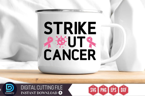 Strike out cancer SVG SVG DESIGNISTIC 