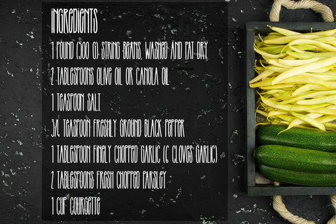 String Beans Font Freeling Design House 