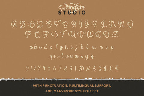StringLabs - Monoline Retro Font Font StringLabs 