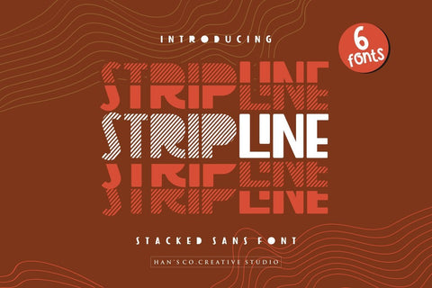 Strip Line Font Hans Co 