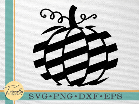 Striped Pumpkin SVG | Pattern Pumpkin SVG SVG Friendly Henry 