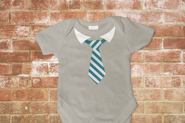 Striped Tie with Collar SVG Designed by Geeks 