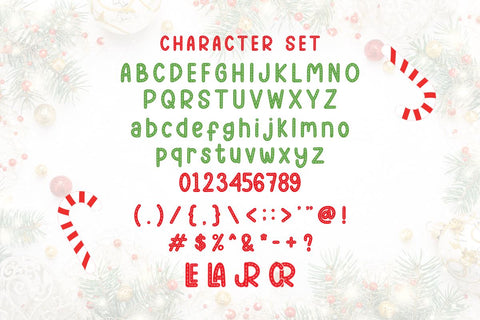 Stripying Christmas - Handwritten Typeface Font Masyafi Studio 