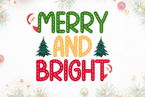 Stripying Christmas - Handwritten Typeface Font Masyafi Studio 