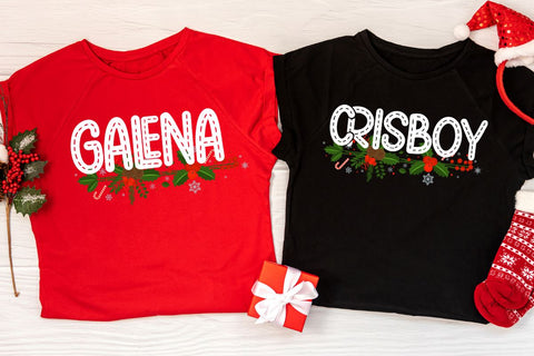 Stripying Christmas - Handwritten Typeface Font Masyafi Studio 