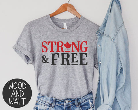 Strong And Free SVG | Canada Day Cut File SVG Wood And Walt 