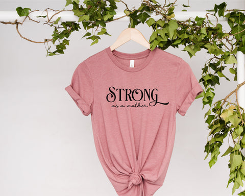 Strong as a Mother svg, Tired as a Mother SVG, Mom svg, Momlife SVG, Mom quotes svg, Mother svg, Mother's Day svg, Mom Strong svg, png dxf SVG Fauz 